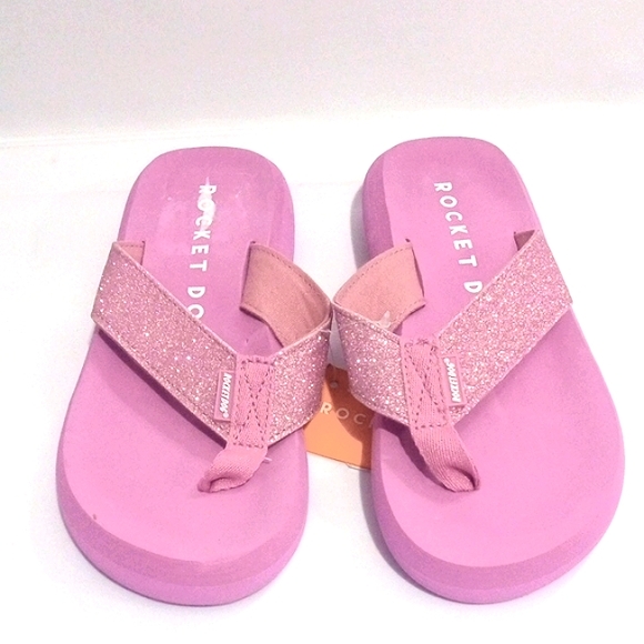 Rocket Dog Other - ROCKET DOG SPARKLY PINK LAVENDER GLITTER FLIP FLOPS SANDALS SIZE 2 NWT